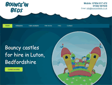 Tablet Screenshot of bounceinbeds.co.uk
